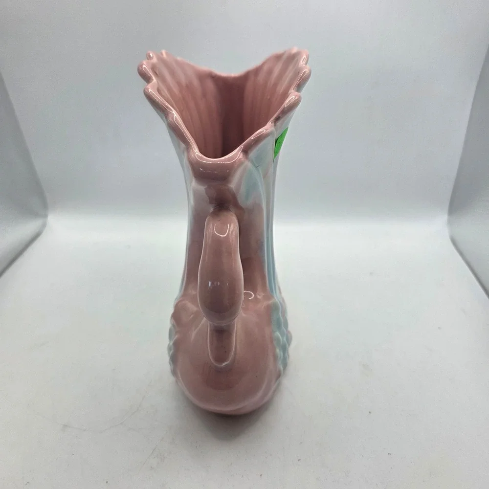Royal Haeger R-712 Swan Planter Vase Pink Blue Turquoise MCM Art Pottery USA